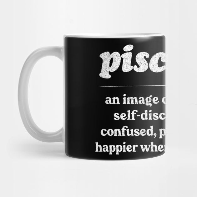 Pisces Zodiac Symbol //// Humorous Gift Design by DankFutura